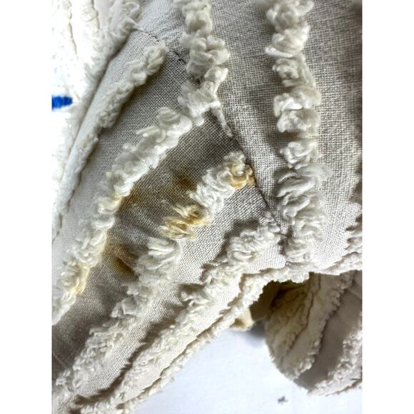 Chenille Handmade Large Eared Vintage Bunny Rabbit w/Quilted Blanket-READ - Picture 8 of 9